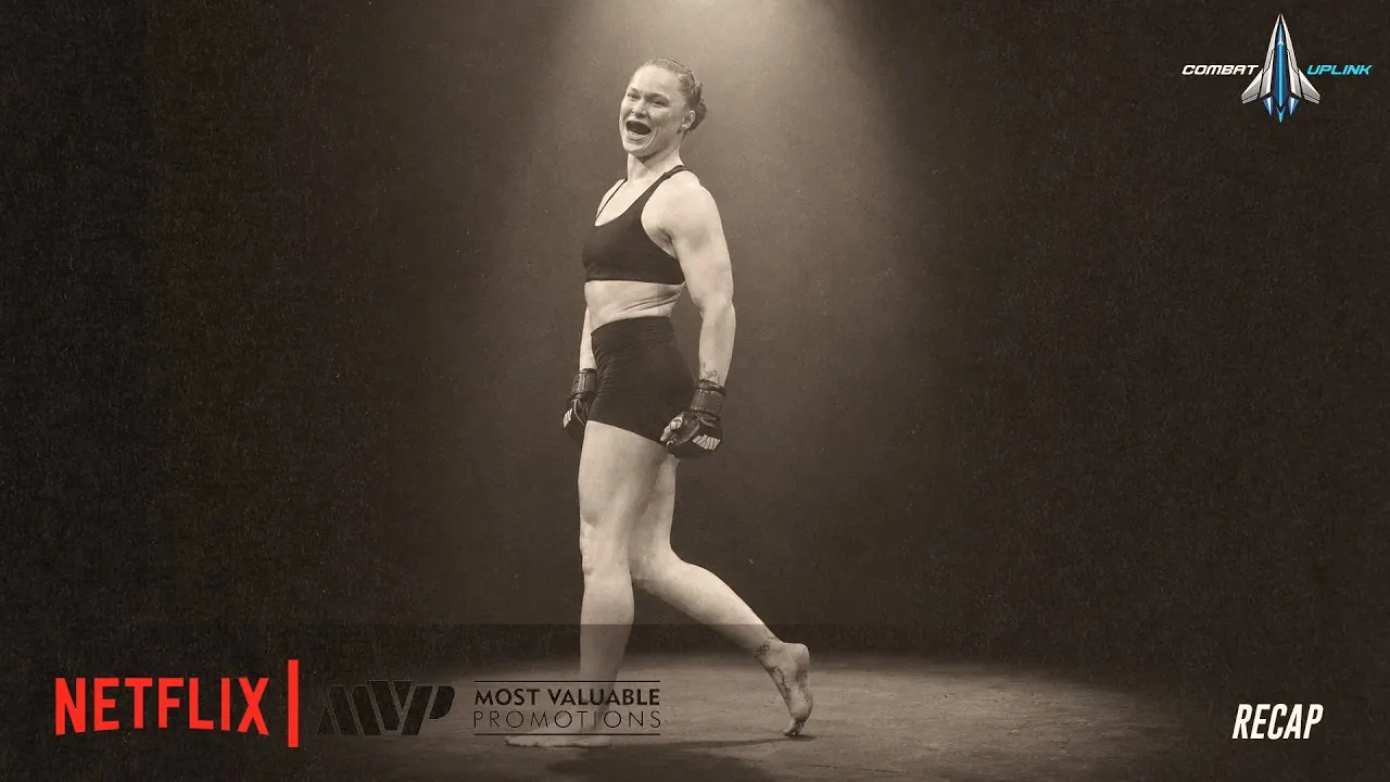 Ronda Rousey walking after victory